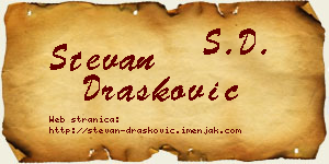 Stevan Drašković vizit kartica